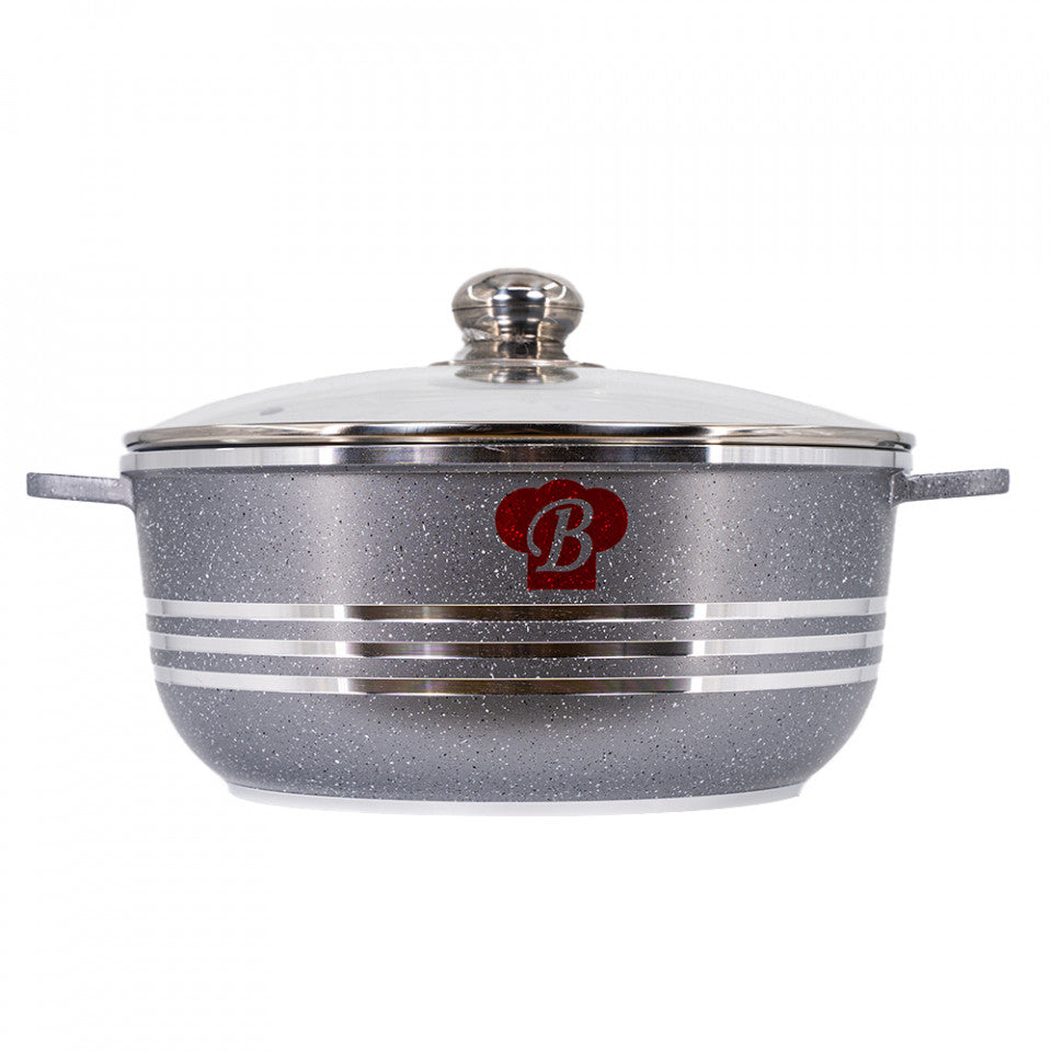 Cratita din Aluminiu cu Interior Marmorat