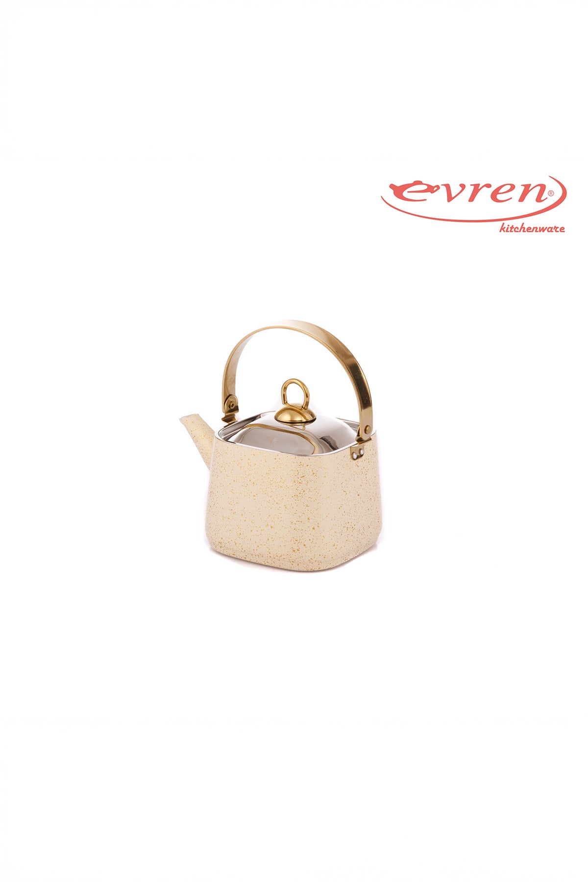 Ceainic patrat EVREN CREAM - 2,25