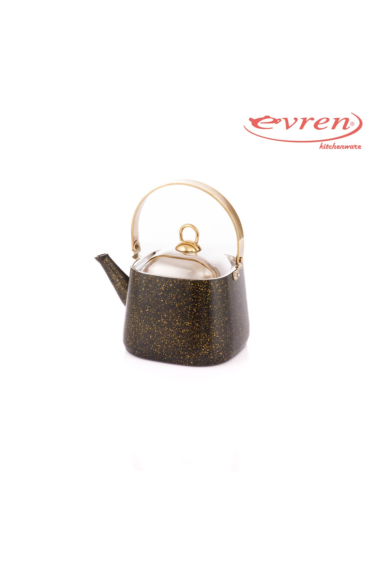 Ceainic patrat EVREN GOLD STONE - 2,25