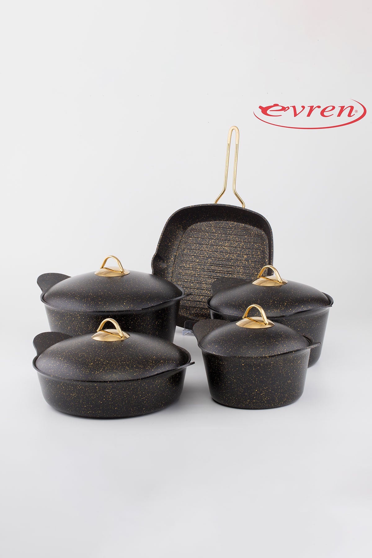 Set 9 piese delfin EVREN GOLD STONE