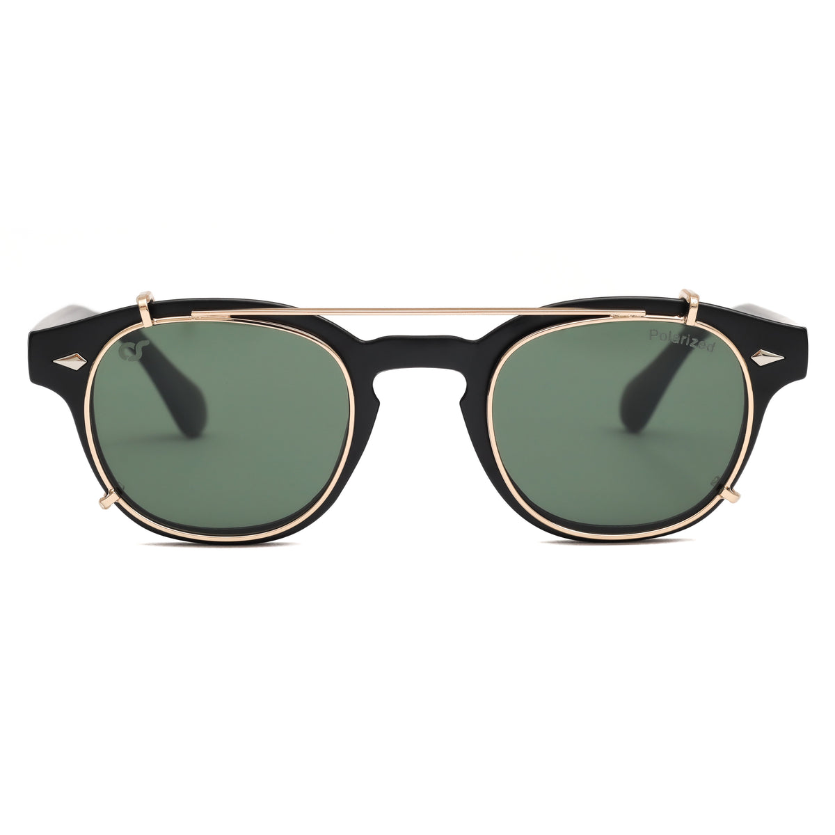 OS Sunglasses Berlin Nero Clip Petrolio